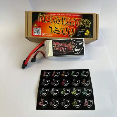 Аккумулятор KEKSINATOR LiPo 6S 1300 mAh 140C